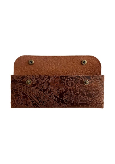El Yapımı Kalemlik Hakiki Deri, Deri Küçük Kalem Kutusu İş, Ofis, Okul Aksesuar Tutucu, Klasik Ve Minimal El Yapımı Tasarım Vintage Kalemlik Desenli Taba Cok Renkli