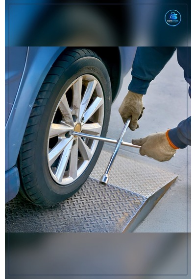 Krom Kaplı 4 Kollu Bijon Kolu Çelik Oto Lastik Tekerlek Anahtarı