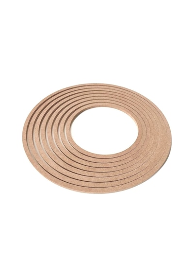 8'li Ham Mdf, 8mm Kalınlık, 30 Cm Kasnak, Boyanabilir Vidasız Kasnak, Makrome Halkası, Düş Kapanı