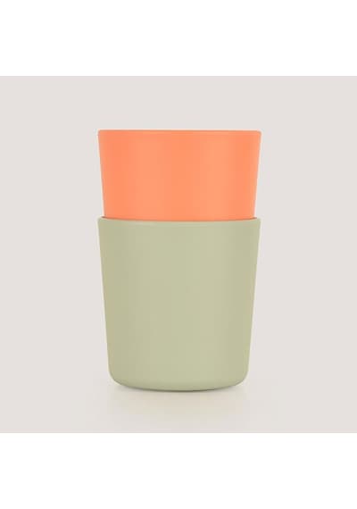 Lc Mini Bardak 2'li Sage Green - Peach Çok Renkli