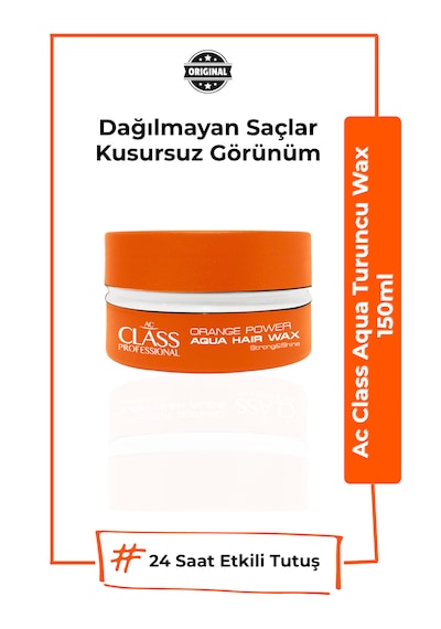 Professional Aqua Hair Wax Turuncu Power 150 Ml - Maksimum Kontrol & Şekillendirme