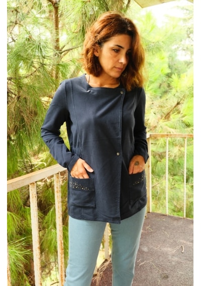 Crveniruz Sweatshirt Hırka Lacivert