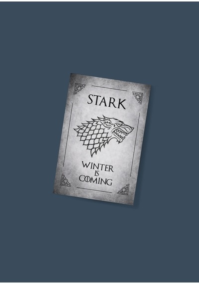Game Of Thrones 3 Lü Yeni Yıl Kartı Yılbaşı Kartı Tabrik Kartı Stark Hause Kart