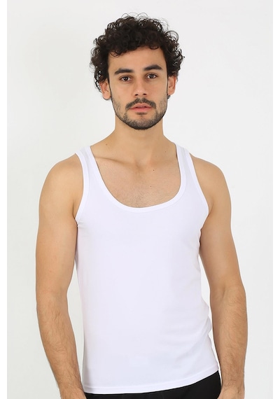 Akbeniz Erkek Penye Beyaz Atlet 6566