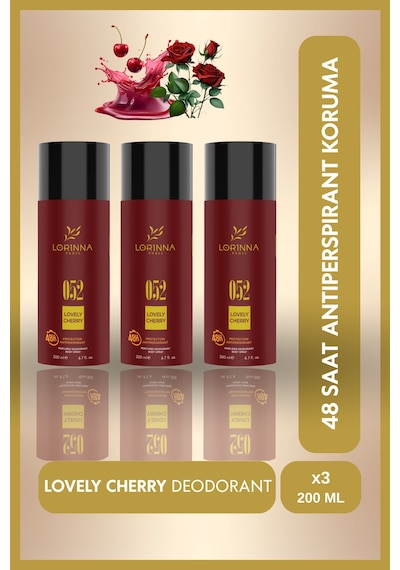 Lovely Cherry Deodorant Set 3x200 Ml