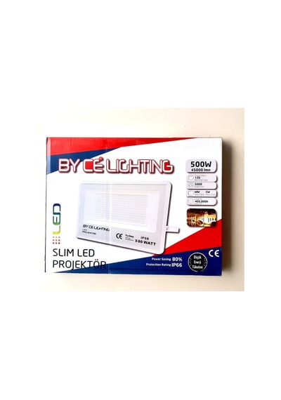 500W 6500K Beyaz Işık Slim Led Projektör Diğer
