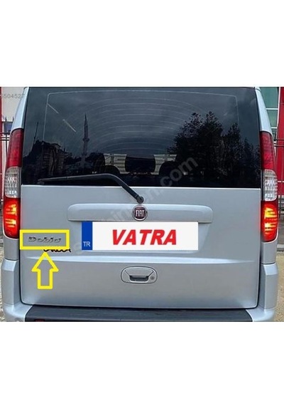 Doblo Panorama 1.2 Sx 2006-2012 Doblo Krom Bagaj Yazı