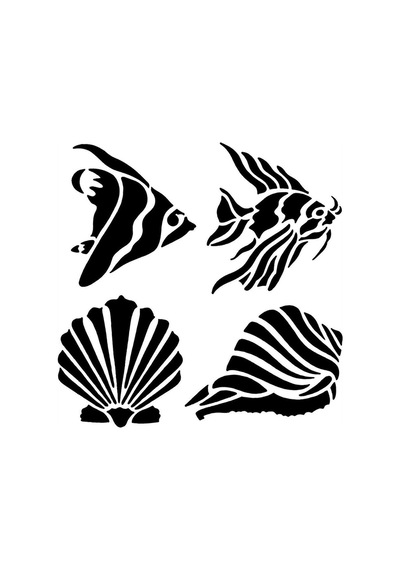 E-46 Artebella Stencil 10X10 Cm