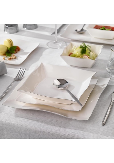 Schafer Lovise Yemek Takımı 24 Parça-platin Beyaz
