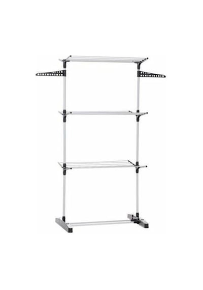 3 Katlı Katlanır Ayaklı Çamaşır Kurutmalık 60 Cm Gri