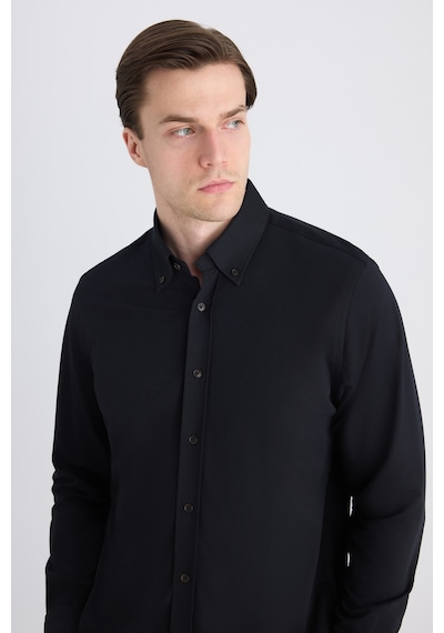 D'S Damat Ds Damat Comfort Siyah Örme Gömlek 5hc02td02265m Çok Renkli