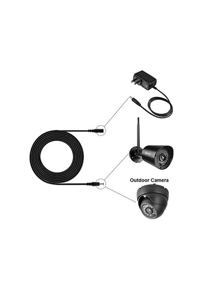 4386 Dc Adaptör Uzatma Kablosu 10 M 5.5mm X 2.1mm Dişi Erkek Diğer