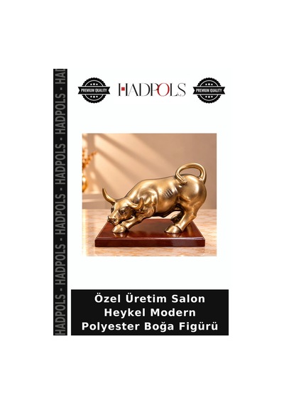 Özel Üretim Salon Heykel Modern Polyester Boğa Figürü
