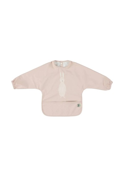 Trixie Mrs. Rabbit Sıvı Geçirmez Uzun Kollu Bebek Mama Önlüğü 96-332 Mor