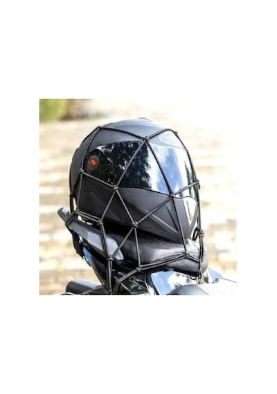 Tex 2010 Ahtapot Motosiklet Kancalı Kask Filesi Evrensel Kask Filesi Plastik Kancalı 40 X 40 Cm Mavi
