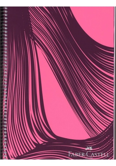 Faber Castell Pp Kapak Waves Spiralli 120 Yp Çizgili-pembe
