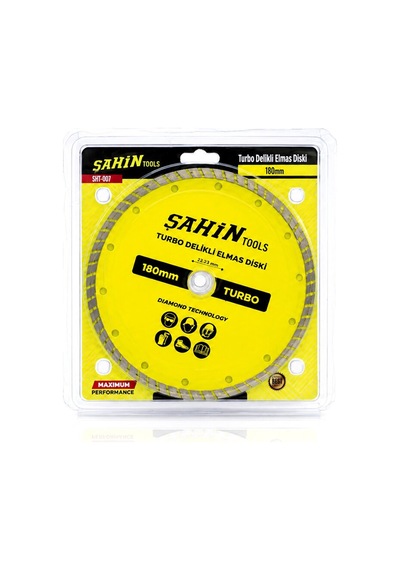 Şahin Tools Şht-007 Mermer Kesici Disk 180mm 7" Spral Taşı