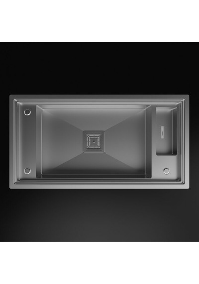 Inox 82x43 Tek Göz Yıkama Bölümlü Paslanmaz Çelik Eviye Renkli
