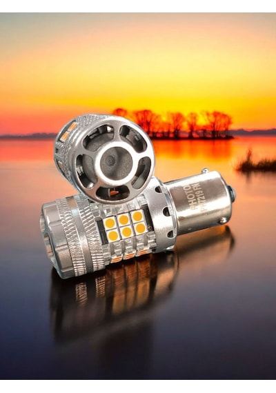 Photon Amerikan Park İçin Uyumlu Fanlı Sinyal Led Turuncu Tek Duy