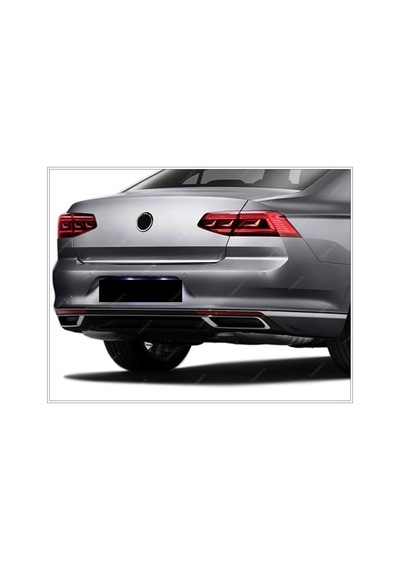 Vw Passat B8.5 Krom Bagaj Alt Çıtası 2019 Ve Üzeri P.Çelik