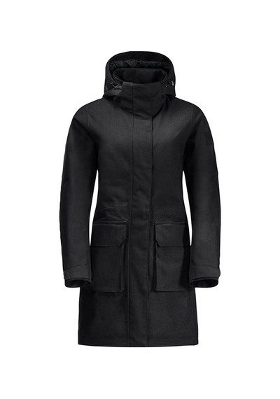 Jack Wolfskin Fıerce Wınd Parka W Siyah Siyah