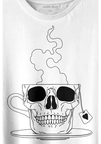 Kurukafa Kahve Çay Streetwear Baskılı Tişört Unisex T-shirt 001