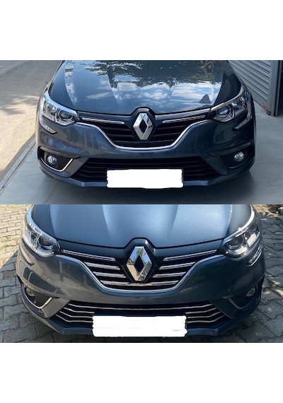 Renault Megane 4 Ön Panjur + Ön Tampon Çıtası Set 2016-2020