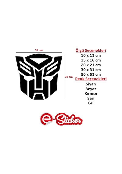 Transformers Sticker Oto Sticker Araba Sticker (353455781)