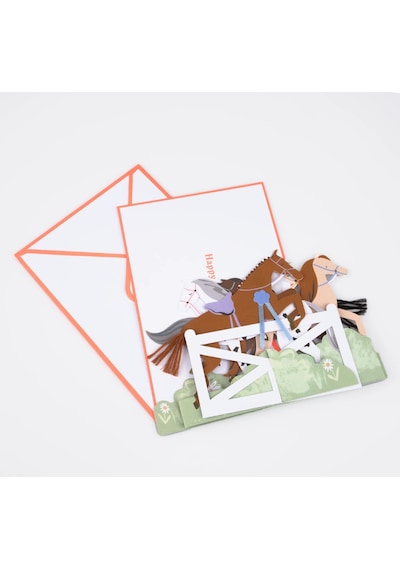 Meri Meri - Concertina Horse Card - Atlar Tebrik Kartı