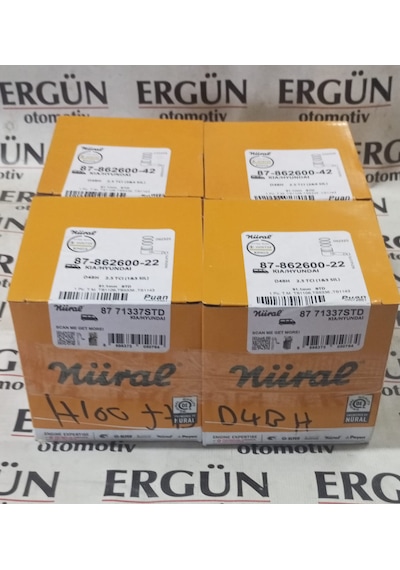 Motor Piston+segman Std H100-kıa Bongo K2500 D4bh Motor 2.5 Tci 4lü Kit 1.3. Ve 2.4. 8771337-8771339 Std