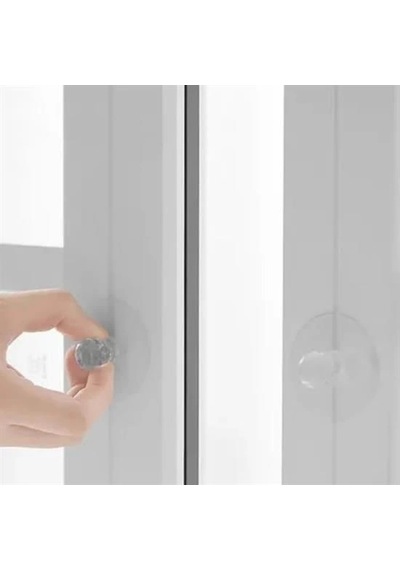 2 Adet Kristal Kendiliğinden Güçlü Yapışkanlı Kulp Askısı Tutma Kolu Şeffaf