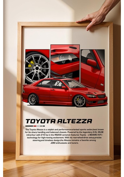 Toyota Alezza Çerçeveli Tablo - Toyota Car Poster