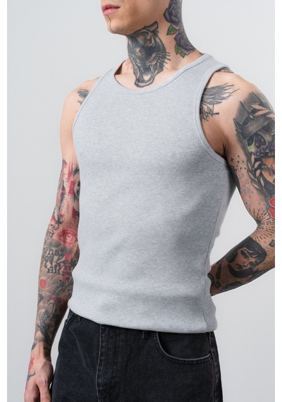 Respire Erkek Tank Top Atlet Gri