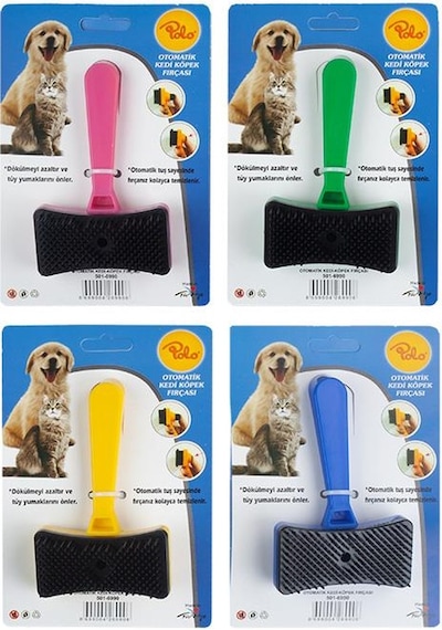 Polo Otomatik Kedi Köpek Fırçası Çok Renkli