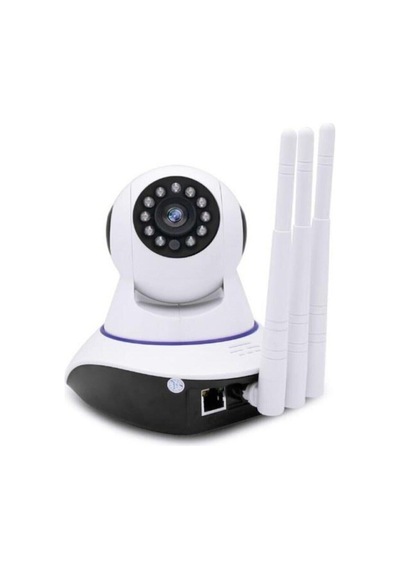 Cmr 5 Kablosuz Wifi Ip Kamera 5 Antenli 1080p Full Hd 3 Mp Hareketli Kamera Gece Görüşlü Beyaz - 143473095