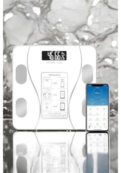 Northcity Akıllı Bluetooth Tartı - Vücut Yağ Ölçümü, Bmr Ve Bmı Analizi
