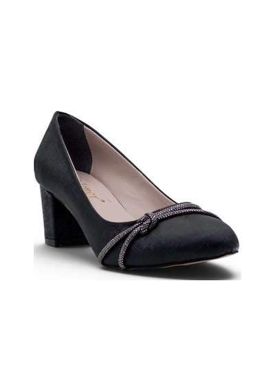 Bilener 0151 Taşlı Kadın Stiletto siyah