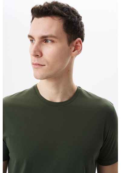 AR-MA Arma Erkek Regular Fit Basic Süprem Bisiklet Yaka Tişört Y29344453002 Haki