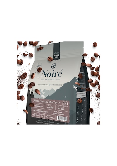 Noire Italiano Espresso Blend 3 250g %100 Arabica Blend Çekirdek