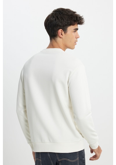 Lee Regular Fit Normal Kesim Bisiklet Yaka Kırık Beyaz Sweatshirt L232501102 Beyaz