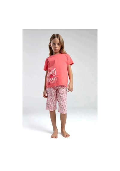Rolypoly Kız Çocuk Kapri Takım - Coral Coral