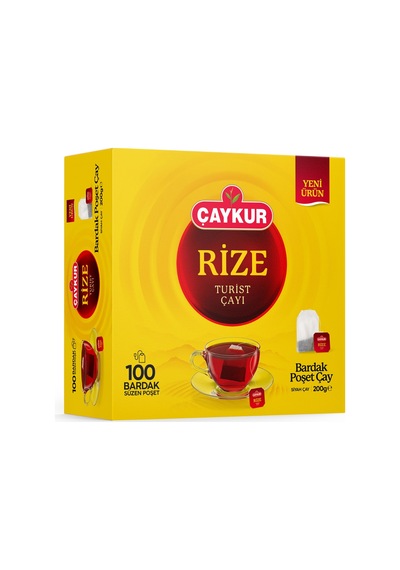 Çaykur Rize Turist Bardak Poşet Çay 100'lü 200 G - 8 Adet Tarı
