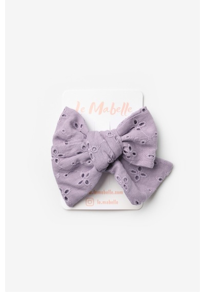 Lila Fisto Fiyonk Kız Çocuk Klips Toka Lila
