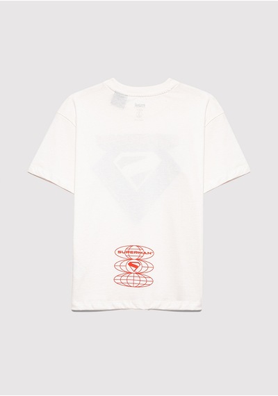 Mavi Superman Baskılı Beyaz Erkek Çocuk T-shirt M6610381-70057 Beyaz