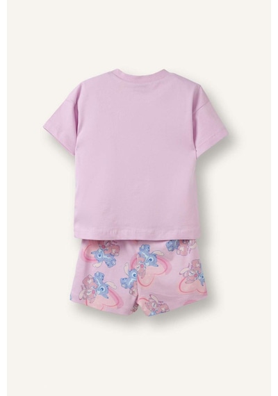 Defacto Dısney Lılo & Stıtch Lisanslı 2li Leylak Pijama Takımı Kız Bebek H5750a526smpr139 Mor-pr139