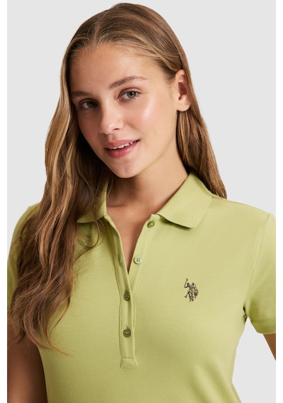 U.s. Polo Assn. Kadın Çağla Tişört Basic 50321818-vr016 Cagla