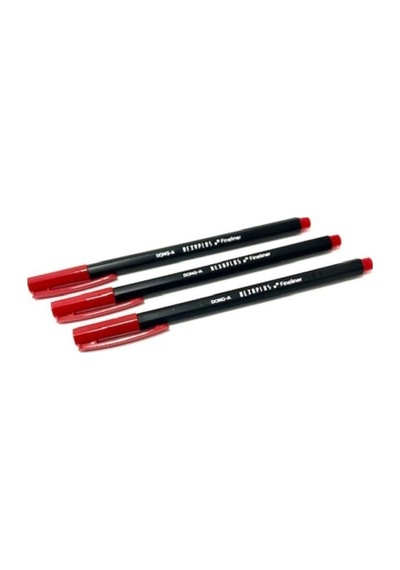 Hexaplus Fiber Uçlu Finelıner Kırmızı Kalem