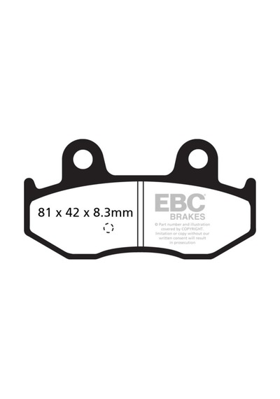 Ebc Sfac411 Suzukı Burgman 400 01-06 , Burgman 250 01-02 Carbon Arka Fren Balatası