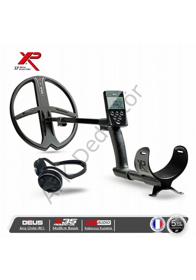 Xp Deus Rc Ana Üniteli 34x28 Cm X35 Başlıklı Wsa Kablosuz Kulaklıklı Metal Dedektörü