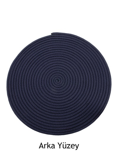 Tekli Hasır-jüt Düz Amerikan Servis Supla 35cm X 35cm Lacivert